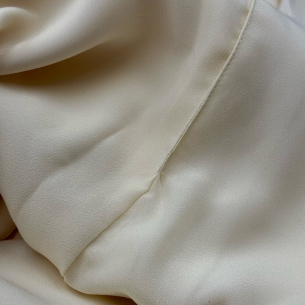 🆕 SELF-PORTRAIT 🧿 BNWOT Cream Ecru Crepe Buttoned Midi Dress, Sz UK 6/ US 2 - Picture 13 of 14